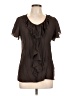 Perseption Concept 100% Polyester Brown Short Sleeve T-Shirt Size M - photo 1