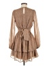 Japna 100% Polyester Tan Cocktail Dress Size M - photo 2