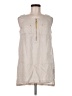 Ellen Tracy 100% Linen Solid Tan Ivory Sleeveless Button-Down Shirt Size M - photo 1