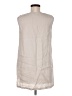 Ellen Tracy 100% Linen Solid Tan Ivory Sleeveless Button-Down Shirt Size M - photo 2