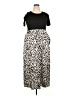 Unbranded Animal Print Black Casual Dress Size XXL - photo 1