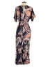 Soieblu Paisley Blue Brown Jumpsuit Size S - photo 2