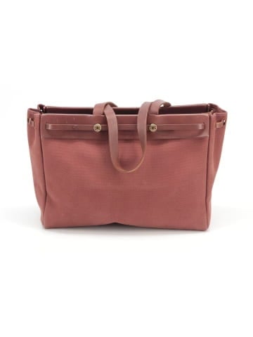 Hermès 40cm Ash Canvas and Vache Calfskin Leather Herbag Cabas MM 2-in-1 Tote Bag (view 1)