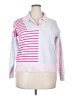 Crown & Ivy Color Block Pink Pullover Sweater Size XL - photo 1