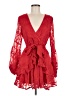 Hello Molly 100% Polyester Red Cocktail Dress Size 6 - photo 1