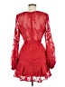 Hello Molly 100% Polyester Red Cocktail Dress Size 6 - photo 2