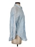 Zara Blue Long Sleeve Button-Down Shirt Size XS - photo 4