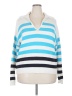 STAUD Stripes Blue Pullover Sweater Size 2X (estimated) - photo 1