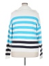 STAUD Stripes Blue Pullover Sweater Size 2X (estimated) - photo 2