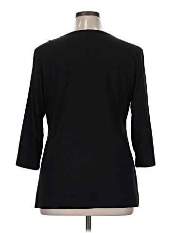 Karen Scott 3/4 Sleeve Top (view 2)