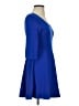 Express Solid Blue Cocktail Dress Size S - photo 4