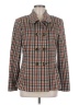CAbi Plaid Brown Burgundy Blazer Size M - photo 1