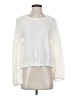 TeXTURE & THREAD Madewell 100% Cotton Ivory Long Sleeve Top Size S - photo 1