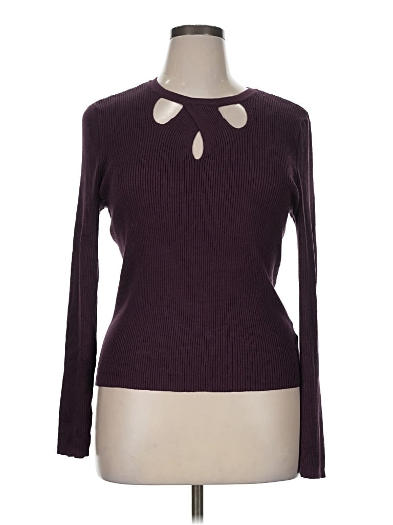 Pre-owned Assorted Brands Pullover Sweater In Purple