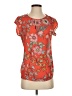 Van Heusen 100% Polyester Orange Short Sleeve Blouse Size S - photo 1
