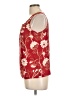 Talbots 100% Silk Floral Red Sleeveless Silk Top Size 10 (petite) - photo 5