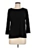 Chico's Black 3/4 Sleeve T-Shirt Size Med (1) - photo 1