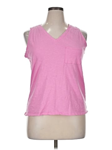 a.n.a. A New Approach Sleeveless T-Shirt (view 1)