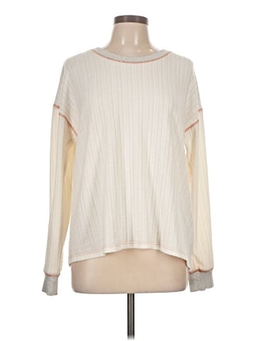 Hem & Thread Pullover Sweater (view 1)