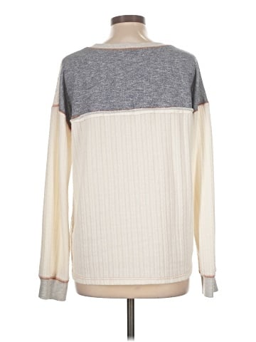 Hem & Thread Pullover Sweater (view 2)