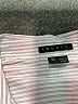 Theory Stripes Gray Long Sleeve Button-Down Shirt Size M - photo 4