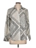 Zara Paisley Gray Long Sleeve Blouse Size L - photo 1