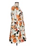 CeCe 100% Polyester Floral Orange Casual Dress Size 10 - photo 4