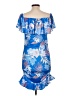 Shein Tropical Blue Cocktail Dress Size L - photo 2