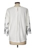 Tory Burch 100% Cotton White 3/4 Sleeve Blouse Size L - photo 2