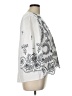 Tory Burch 100% Cotton White 3/4 Sleeve Blouse Size L - photo 4