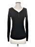 Time and Tru Black Long Sleeve Henley Size S - photo 1