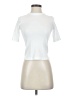 A.L.C. 100% Cotton Ivory Short Sleeve Turtleneck Size XS - photo 1