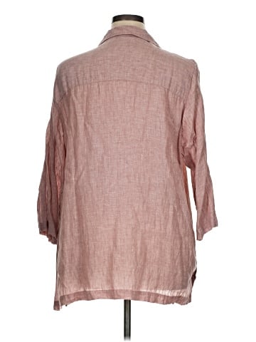 Sigrid Olsen 3/4 Sleeve Button-Down Shirt (view 2)