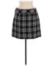 J.Crew 100% Wool Plaid Black Wool Skirt Size 6 - photo 2