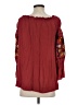 Assorted Brands Burgundy 3/4 Sleeve Blouse Size XS - photo 2