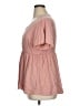 Torrid Pink Short Sleeve Blouse Size 1X Plus (1) - photo 5