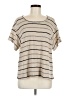 Max Studio Ivory Short Sleeve Top Size M - photo 1