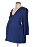 Loyal Hana Blue 3/4 Sleeve Blouse Size L - photo 1