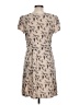 Leifnotes Print Tan Cocktail Dress Size L - photo 2