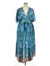Cupshe Paisley Blue Casual Dress Size XXL (estimated) - photo 1
