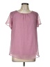 Alyx 100% Polyester Pink Short Sleeve Blouse Size L - photo 1