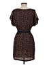 Audrey 3+1 100% Polyester Print Brown Casual Dress Size S - photo 2
