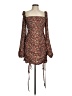 PrettyLittleThing Paisley Brown Cocktail Dress Size 6 - photo 1