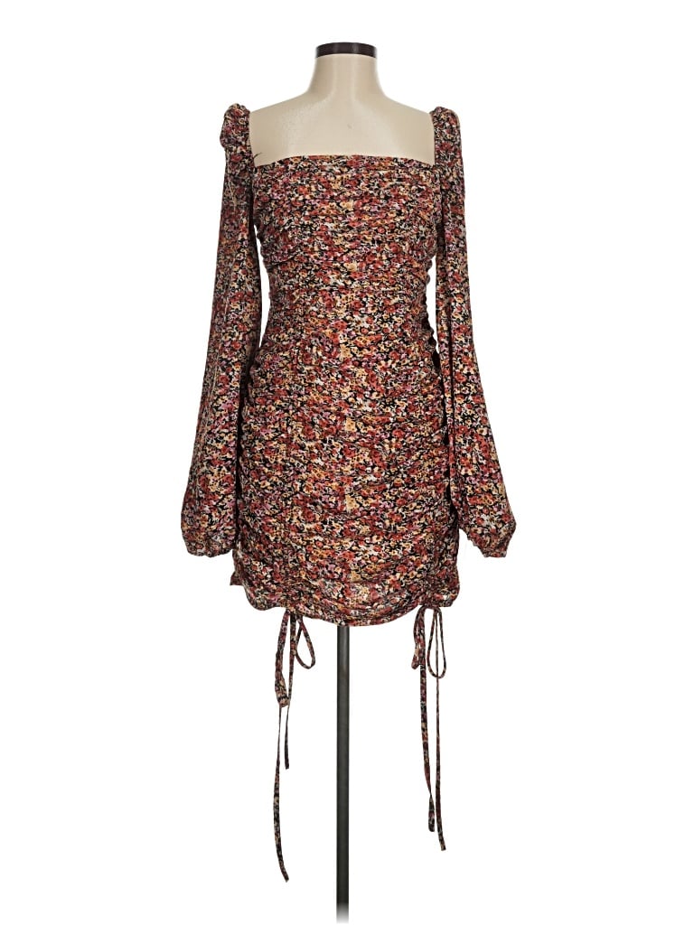 Prettylittlething Cocktail Dress In Brown