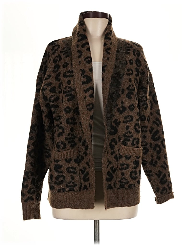 Pre-owned Time And Tru Cardigan Sweater In Brown