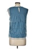 LC Lauren Conrad 100% Polyester Blue Sleeveless Blouse Size L - photo 2