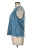 LC Lauren Conrad 100% Polyester Blue Sleeveless Blouse Size L - photo 5