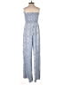 Salanta 100% Polyester Stars Blue Jumpsuit Size XS - photo 2