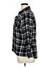 Venus 100% Rayon Plaid Black Long Sleeve Blouse Size XL - photo 5