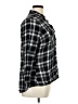 Venus 100% Rayon Plaid Black Long Sleeve Blouse Size XL - photo 4